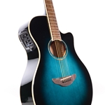 Yamaha APX600 OBB Thinline Cutaway Acoustic/Electric Guitar, Oriental Blue Burst